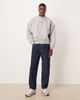 ASOS DESIGN ASOS DESIGN heavyweight scuba-style fabric sweatshirt with chest print in gray heather - 2
