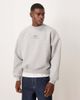 ASOS DESIGN ASOS DESIGN heavyweight scuba-style fabric sweatshirt with chest print in gray heather - 3