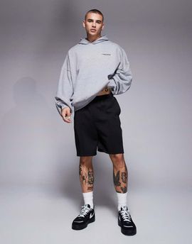 ASOS DESIGN ASOS DESIGN heavyweight slim shorts in scuba-style fabric in black