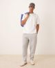 ASOS DESIGN ASOS DESIGN heavyweight tapered sweatpants in scuba-style fabric in gray heather - 1