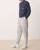 ASOS DESIGN ASOS DESIGN heavyweight tapered sweatpants with pleat detail in scuba-style fabric in gray heather - 2