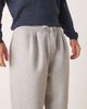 ASOS DESIGN ASOS DESIGN heavyweight tapered sweatpants with pleat detail in scuba-style fabric in gray heather - 4