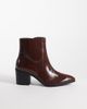 ASOS DESIGN ASOS DESIGN heeled chelsea boots in brown embossed eel effect - 1