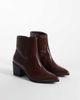 ASOS DESIGN ASOS DESIGN heeled chelsea boots in brown embossed eel effect - 2