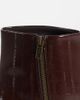ASOS DESIGN ASOS DESIGN heeled chelsea boots in brown embossed eel effect - 3