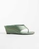 ASOS DESIGN ASOS DESIGN Hendrix toe thong wedges in green - 1