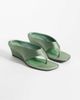 ASOS DESIGN ASOS DESIGN Hendrix toe thong wedges in green - 2