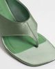 ASOS DESIGN ASOS DESIGN Hendrix toe thong wedges in green - 4