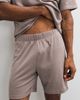 ASOS DESIGN ASOS DESIGN henley set short pyjama set in stone-NEUTRAL - 2