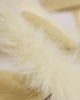 ASOS DESIGN ASOS DESIGN Hercules faux fur minimalist mid heeled mules in lemon-Yellow - 4