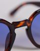 ASOS DESIGN ASOS DESIGN hexagon square sunglasses in tortoise with blue lenses-Brown - 2