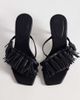 ASOS DESIGN ASOS DESIGN Hibernate tassel mid heeled mules in black - 3