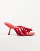 ASOS DESIGN ASOS DESIGN Hibernate tassel mid heeled mules in red - 1