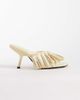 ASOS DESIGN ASOS DESIGN Hibernate tassel trim mid heeled mules in buttermilk-Yellow - 1