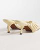 ASOS DESIGN ASOS DESIGN Hibernate tassel trim mid heeled mules in buttermilk-Yellow - 4