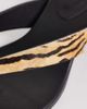 ASOS DESIGN ASOS DESIGN Hideout premium leather block heeled toe thong sandals in tiger print-Multi - 4
