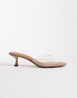 ASOS DESIGN ASOS DESIGN High-five kitten heel mules in clear