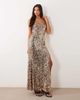 ASOS DESIGN ASOS DESIGN high apex sequin maxi dress with square neck detail in gold and black-MULTI - 1