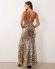 ASOS DESIGN ASOS DESIGN high apex sequin maxi dress with square neck detail in gold and black-MULTI - 3