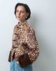 ASOS DESIGN ASOS DESIGN high collar formal coat with faux fur cuffs in pony skin-Brown - 1