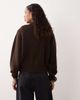 ASOS DESIGN ASOS DESIGN high crew neck cardigan in chocolate-Brown - 3