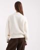 ASOS DESIGN ASOS DESIGN high crew neck cardigan in cream-White - 4