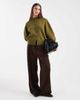 ASOS DESIGN ASOS DESIGN high crew neck cardigan in green - 2