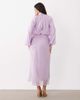 ASOS DESIGN ASOS DESIGN high neck drape chiffon maxi dress with neck tie in lilac-Purple - 2