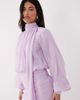ASOS DESIGN ASOS DESIGN high neck drape chiffon maxi dress with neck tie in lilac-Purple - 3