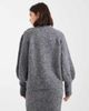 ASOS DESIGN ASOS DESIGN high neck fluffy sweater in charcoal - part of a set-Gray - 4