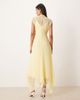 ASOS DESIGN ASOS DESIGN high neck handkerchief hem chiffon maxi dress in butter yellow - 2