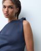 ASOS DESIGN ASOS DESIGN high neck mini dress with silver hardware in navy scuba-style fabric - 4