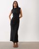 ASOS DESIGN ASOS DESIGN high neck pleated bodice dress in black - 2