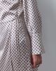 ASOS DESIGN ASOS DESIGN high neck satin mini dress with wrap skirt in cream foulard print-MULTI - 2