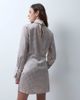 ASOS DESIGN ASOS DESIGN high neck satin mini dress with wrap skirt in cream foulard print-MULTI - 4