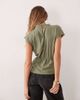 ASOS DESIGN ASOS DESIGN high neck top with belt in khaki set-Green - 4