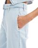 ASOS DESIGN ASOS DESIGN high rise barrel jeans in light wash - part of a set-Blue - 3