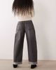 ASOS DESIGN ASOS DESIGN high rise relaxed roll-up jeans in gray - 2