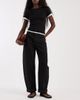 ASOS DESIGN ASOS DESIGN High rise relaxed roll hem jeans in black - 1