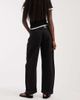 ASOS DESIGN ASOS DESIGN High rise relaxed roll hem jeans in black - 2