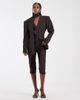ASOS DESIGN ASOS DESIGN high rise tailored capri pants in brown - part of a set - 1