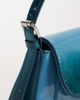 ASOS DESIGN ASOS DESIGN high shine flap shoulder bag in ombre blue-Yellow - 3
