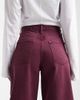 ASOS DESIGN ASOS DESIGN high waist barrel jeans in burgundy-Red - 4