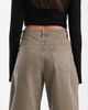 ASOS DESIGN ASOS DESIGN high waist barrel jeans in khaki-Brown - 4