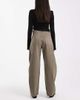 ASOS DESIGN ASOS DESIGN high waist barrel leg jeans in light khaki-Green - 2