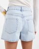ASOS DESIGN ASOS DESIGN high waist denim shorts in lightwash blue - 4