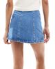ASOS DESIGN ASOS DESIGN high waist flared hem mini skirt - part of a set-Blue - 3