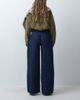 ASOS DESIGN ASOS DESIGN high waisted wide leg jean in rinse set-Navy - 3