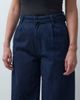 ASOS DESIGN ASOS DESIGN high waisted wide leg jean in rinse set-Navy - 4