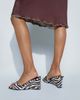 ASOS DESIGN ASOS DESIGN Hola mid wedge mules in zebra-Multi - 4